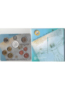 2003 - Divisionale IPZS 9 monete con Moneta Argento 5 € Europa del Lavoro